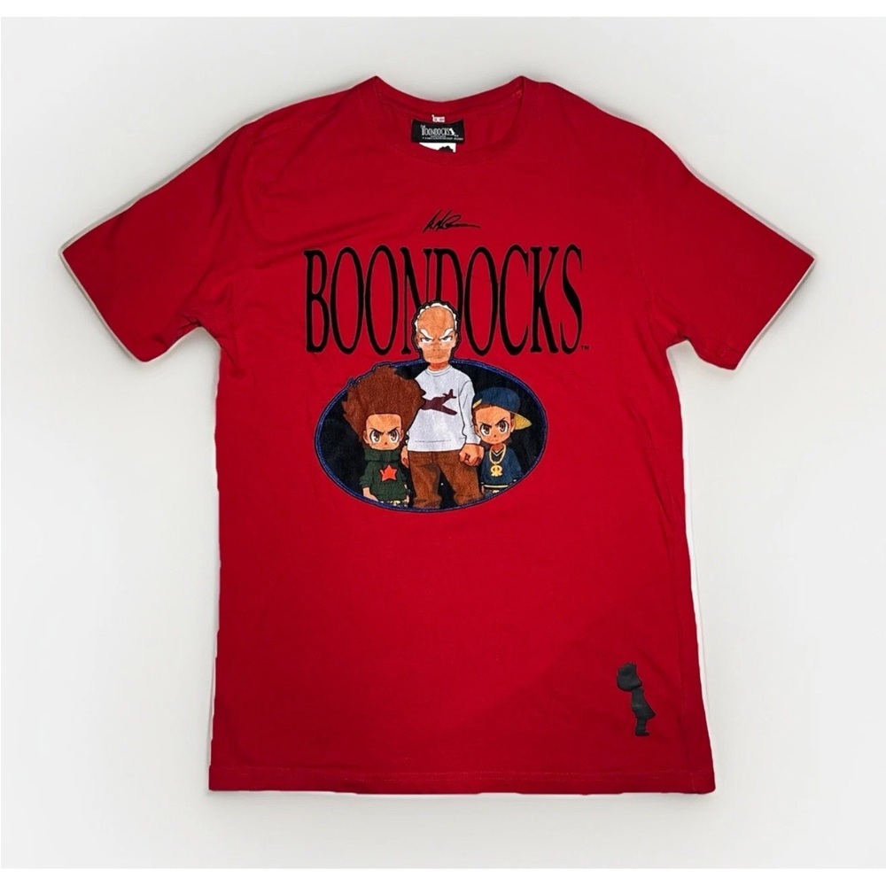 The Boondocks Short Sleeve Cartoon Graphic T-Shirt Adult Size Medium | Red